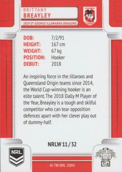 2020 NRL Elite - NRL Womens #NRLW11 Brittany Breayley Back